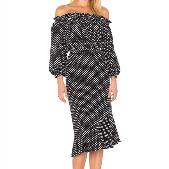 Saloni Grace Polka Dot Silk Dress BNWT - Picture 2 of 2